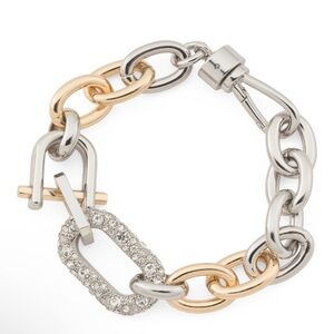 All Saints Two Tone Chain Link Bracelet